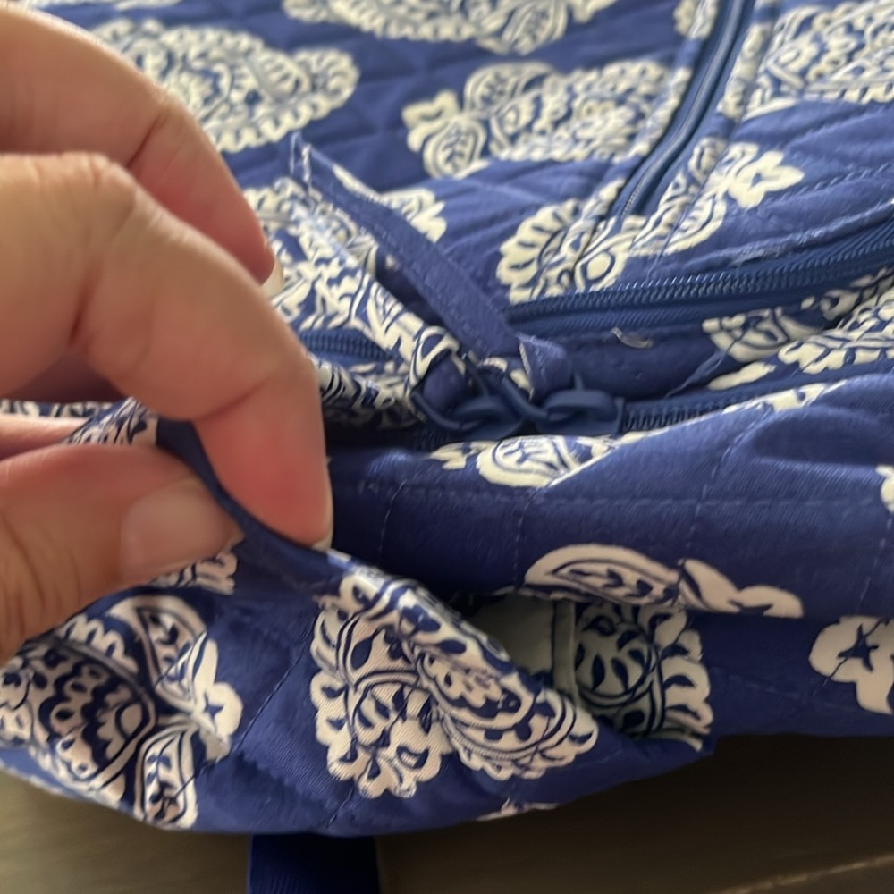 NWT! Vera Bradley Bancroft Blue Paisley Backpack - Picture 10 of 11